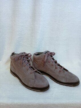 NWOB Vintage BOKS Reebok Gray Suede Ankle Sneakers Boots Women's Size 10 Grey
